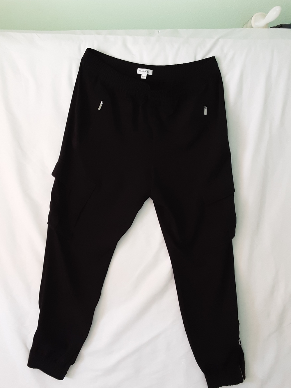 Calvin Klein Black Cargo Jogger Pants